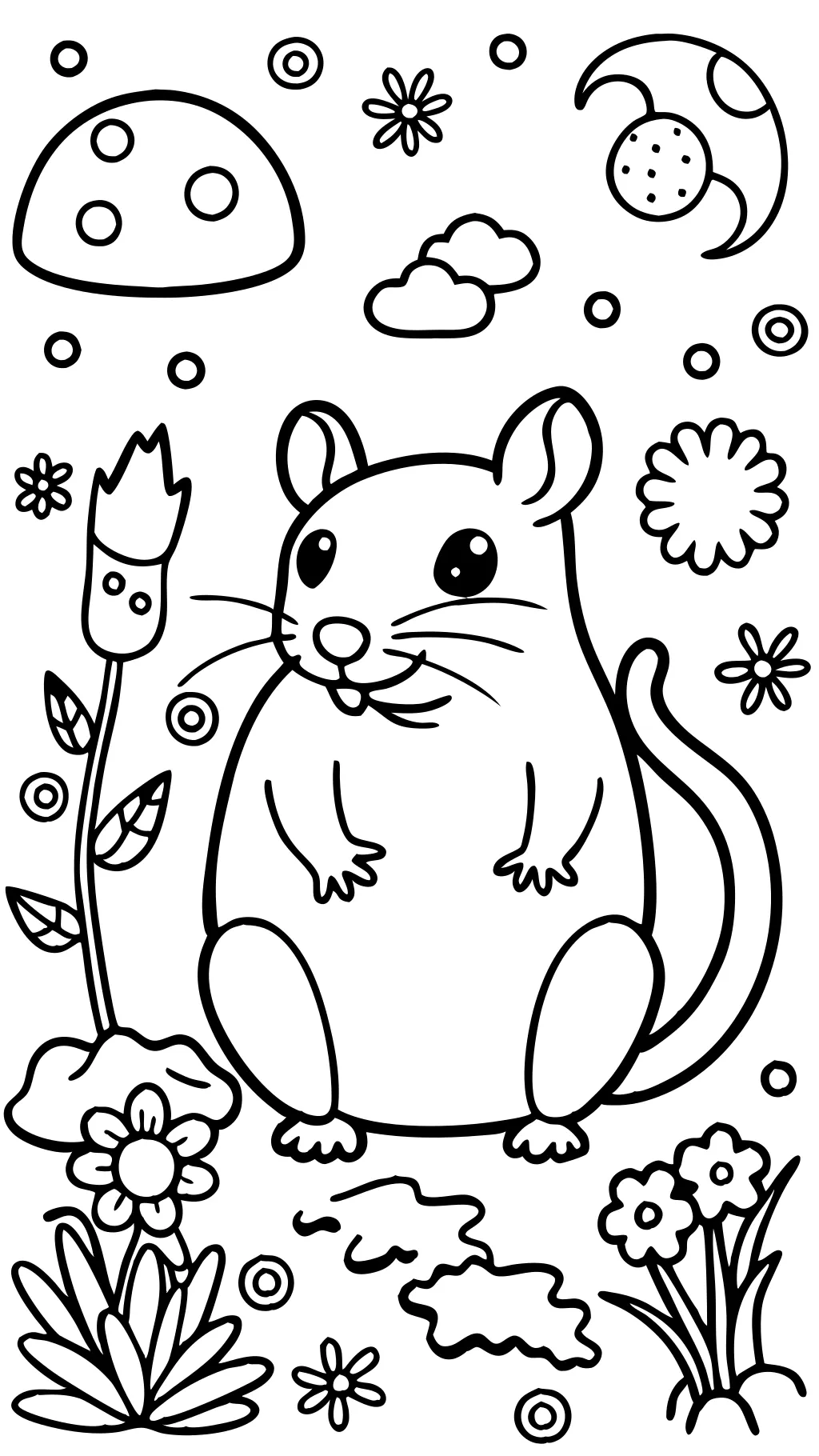 coloring pages rat